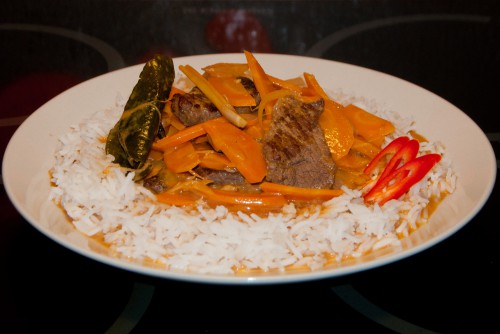 Rød karry Thai Elg