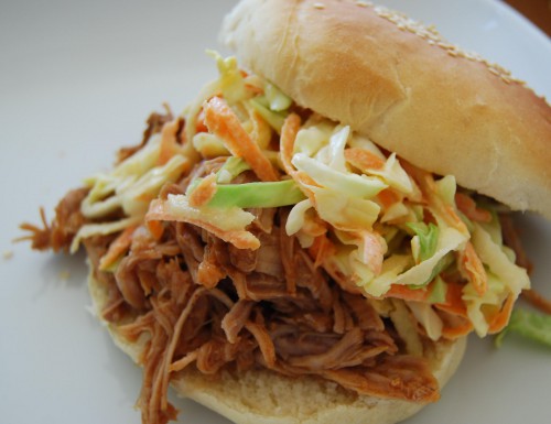 Pulled pork i trykkoker med coleslaw