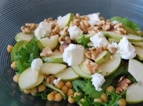 Chevre og kikertsalat