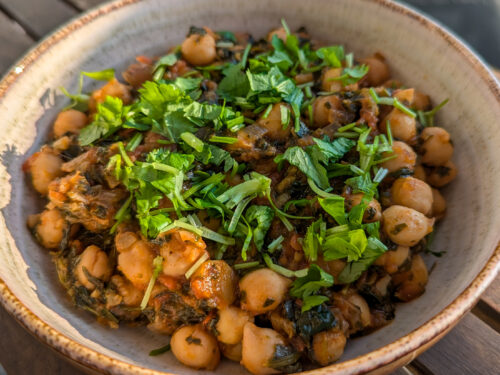 Chana Palak – Kikerter med spinat og krydder